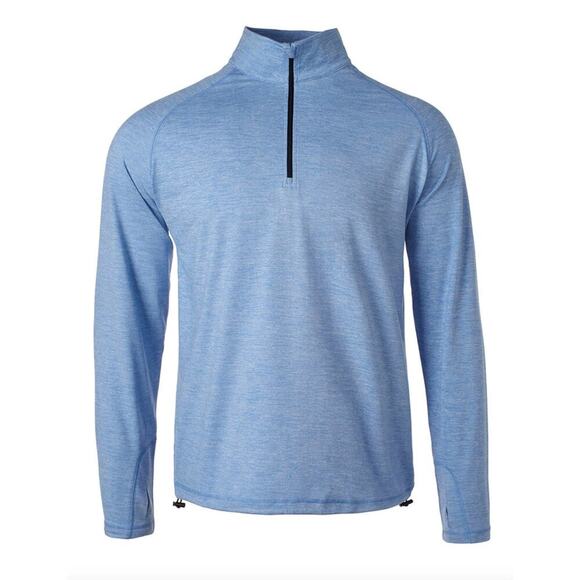 Dunning Golf Heathered Tour Quarter Zip - L EUC $98 - Picture 1 of 1